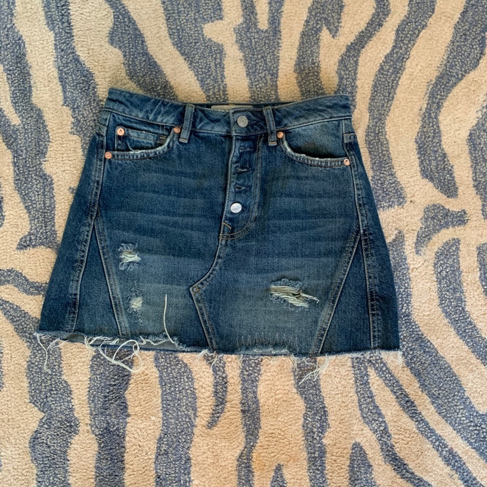 Free people Jean skirt